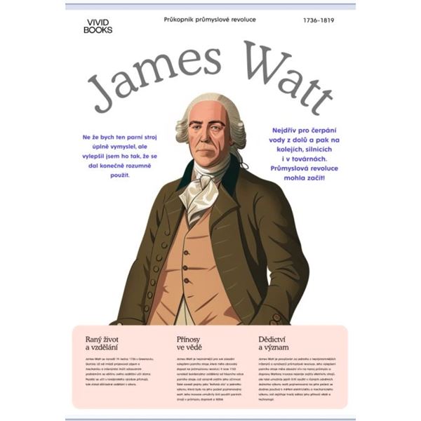 James Watt - nástěnný plakát A2